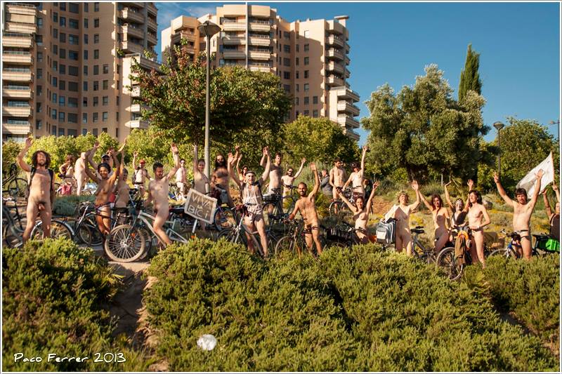 Apúntate a la ciclonudista en Madrid, Barcelona, Valladolid, Zaragoza, Valencia…